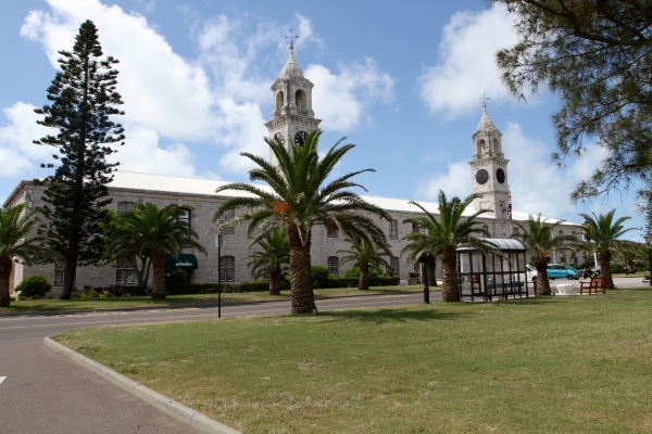 Clocktower Mall at Royal Naval Dockyard in Sandys, Bermuda